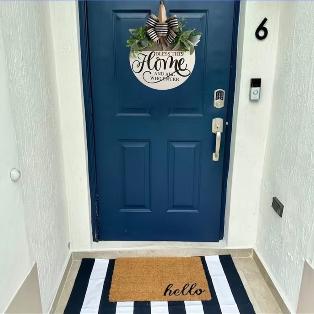 Welcome Door Hanging Wooden Ornament Decor NEW - Picture 3 of 5